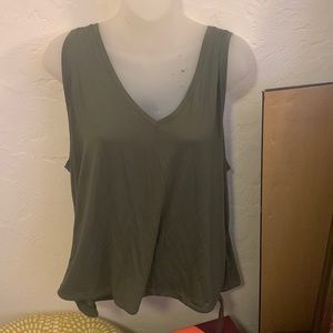 Express drawstring hem top rayon spandex nwt